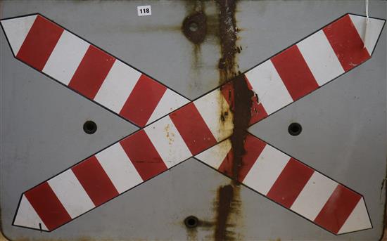 An enamel railway sign 64 x 98cm